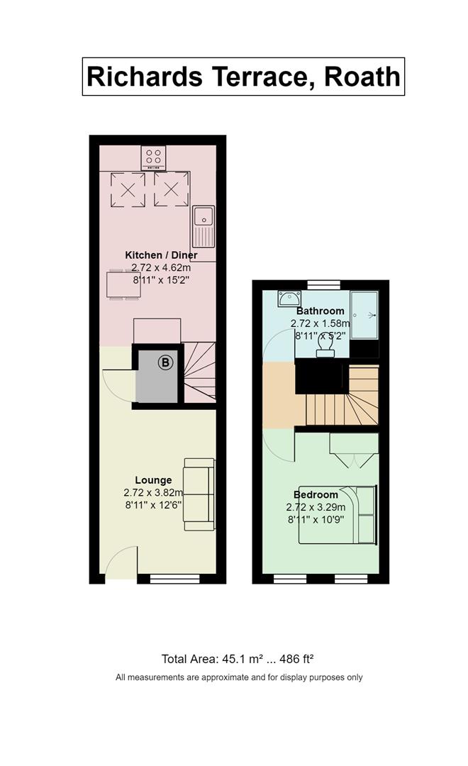 Floorplan for Richards Terrace, Roath
